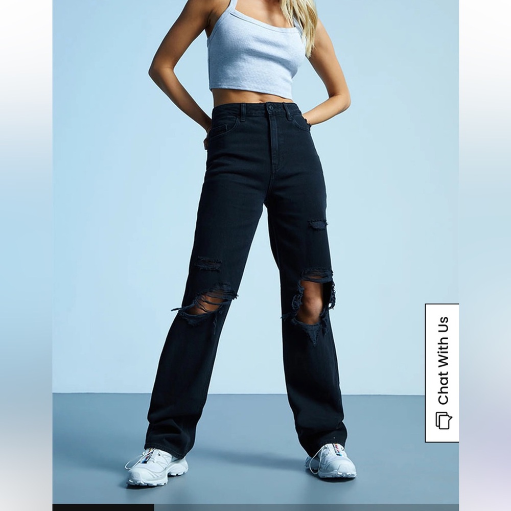 Pacsun black ripped 90s boyfriend jeans